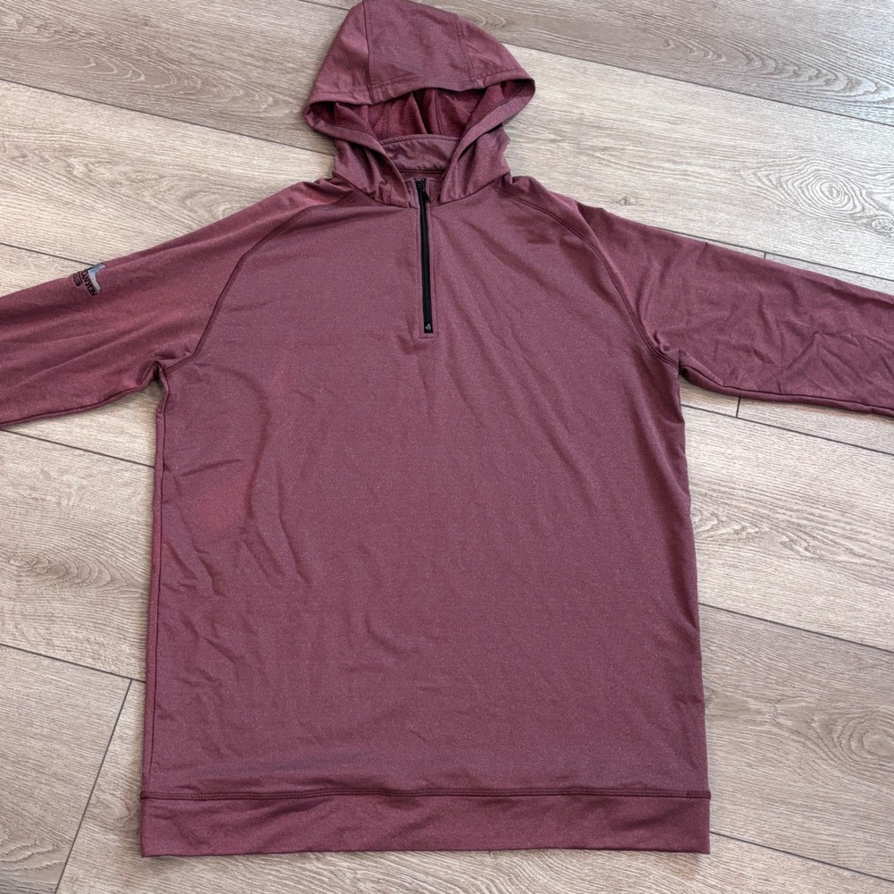 Swannies Golf Hoodie Mens XL Maroon Performance Preppy Athletic Casual Sporty